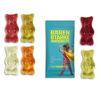 Bigbär im Flowpack mit Logo