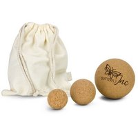 Massagebälle Cork 3er Set Faszienbälle mit Logo