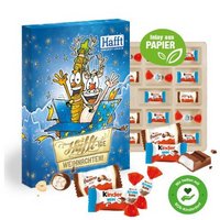 Adventskalender kinder Happy Moments Inlay aus Papierfaser mit eigenem Logo
