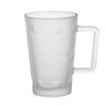 Glas Dubbeglastässel satiniert 280ml bedruckt mit Logo