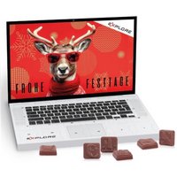 Laptop-Adventskalender Classic Exklusiv 75 g mit eigenm Logo
