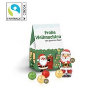 Präsent Christmas Fairtrade Schokolade mit Logo
