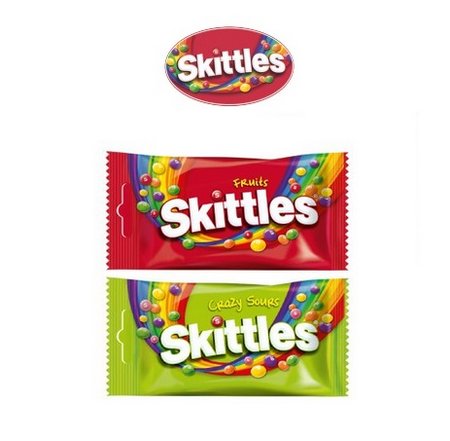 Varianten 3D Präsent LKW mit Skittles mit Logo