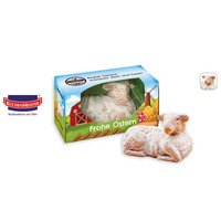 Osterlamm in Werbebox 120g bedruckt mit Logo