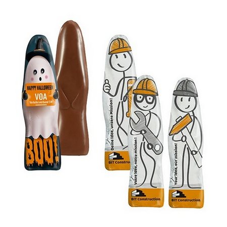 Schokofigur personalisiert mit Logo