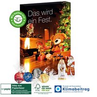 Adventskalender Lindt Lindor Inlay aus Papierfaser mit Logo