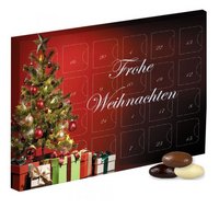 Mini Adventskalender Mandel-Schoko-Trio 120g mit Logo