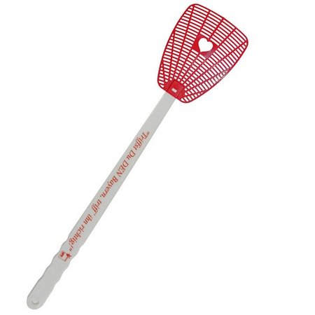 Fliegenklatsche HERZ mit Logo