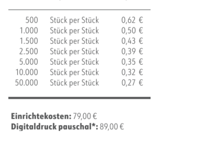 Preisliste LogoBox Pfefferminz zuckerfrei mit Logo