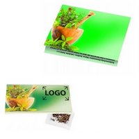 Klappkärtchen Kräuter mit eigenem Logo
