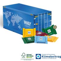 3D Präsent Container Ritter Sport Schokotäfelchen mit eigenem Logo