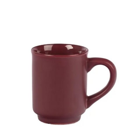 Glühweinbecher plum- bordeauxrot matt bdruckt mit eigenem Logo