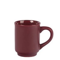 Glühweinbecher plum- bordeauxrot matt bdruckt mit eigenem Logo
