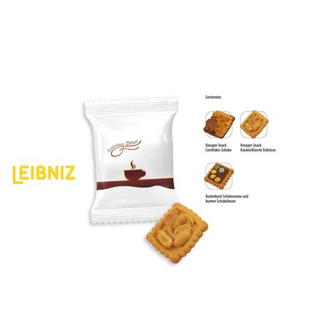 Leibniz Kekse 1 Stück im Flowpack bedruckt mit eigenem Logo