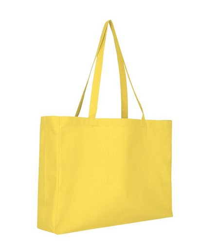 Cotton-Shopper 48 x 36 cm gelb als Werbegeschenk