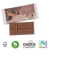 MAXI-Schokoladen-Täfelchen in weißem Papier mit Logo