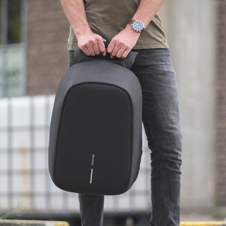 Anthrazit Bobby Hero Regular Anti-Diebstahl-Rucksack mit Logo