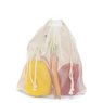Mehrweg-Obst- und Gemüsebeutel Colombo 25 x 30 cm mit Zugkordel  mit Logo
