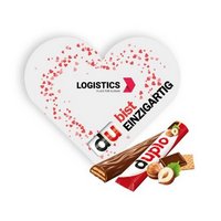 duplo Werbekarte Herz mit Logo