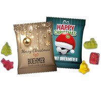 Fruchtgummi Weihnachtsedition im Werbetütchen mit Logo