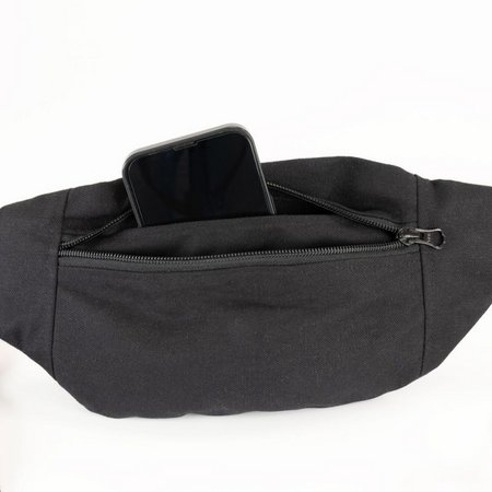 Gürteltasche COLMAR 32 x 15 cm – Canvas mit Reißverschluss und verstellbarem Gurt mit eigener Werbung