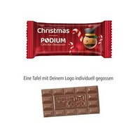Schoko-Sondermotiv M im Flowpack mit Logo