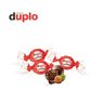 Füllung 3D Präsent Transporter duplo Knusperlen mit Logo