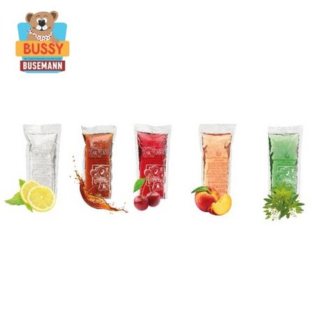 Geschmacksrichtungen Bussy Werbe-Eis