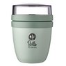 Grüner  Mepal Ellipse Mini 300+120 ml Lunchpot mit Logo