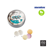 Klarsichtdose Mentos mit Logo