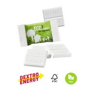 DEXTRO ENERGY Traubenzucker im Werbeflowpack aus Papier mit Logo