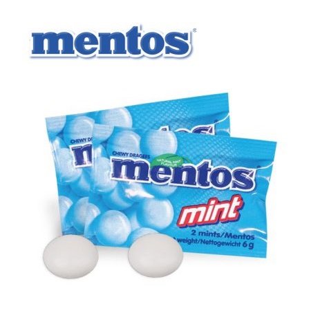 Füllung 3D Präsent Transporter Mentos Mint mit Logo