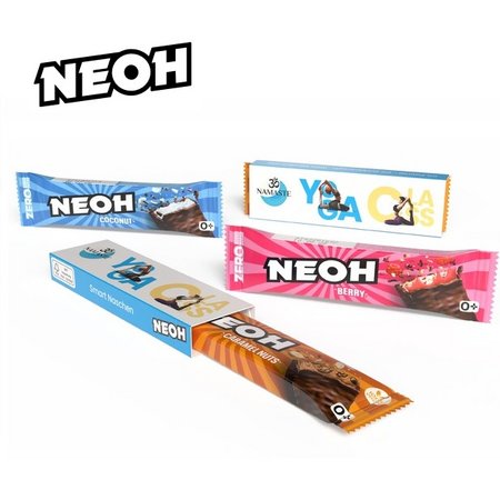 NEOH Schokoriegel im Werbeschuber mit Logo