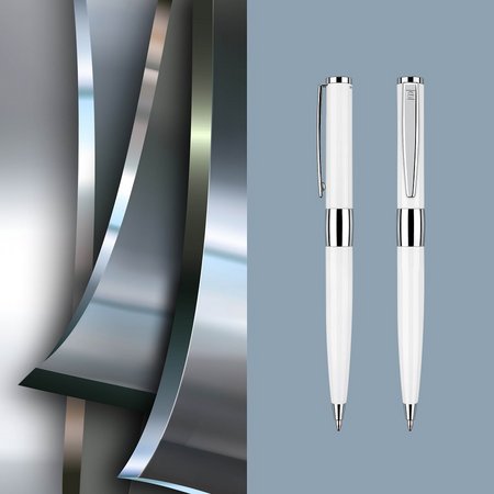 Senator Kugelschreiber Image White Line als Werbeartikel