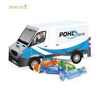3D Präsent Transporter Merci Petit mit Logo