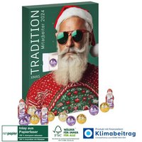 Adventskalender Milka Edition Inlay aus Papierfaser mit eigenem Logo