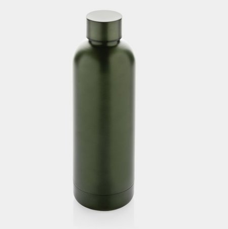 Grüne Impact Vakuumflasche aus RCS recyceltem Stainless-Steel 500ml mit Logo