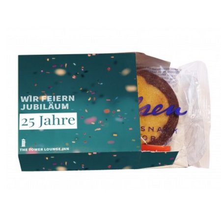 Mini-Kuchen Box mit Logo