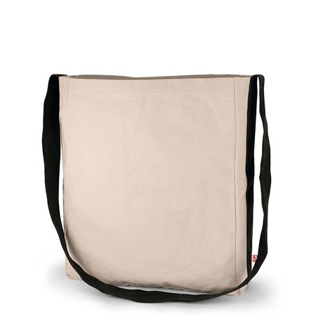 Umhängetasche HAMBURG 30 x 37 x 10 cm Canvas mit Tragegurt und Flaschenhalter mit Logo