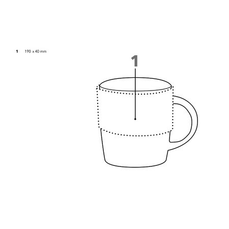 senator® Elegant Tasse mit Druckfläche