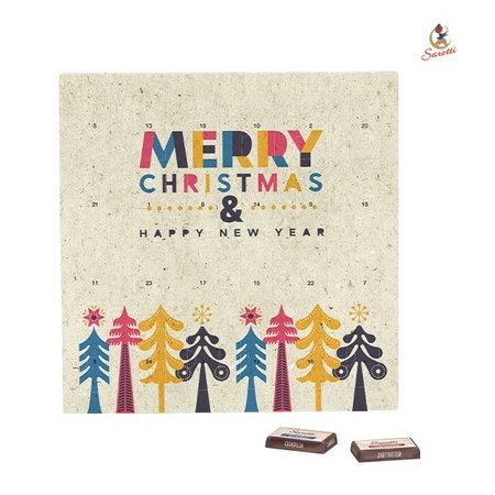 Täfelchen Adventskalender Sarotti mit Logo