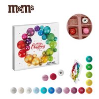 reinpapier Mini-Adventskalender mit personalisierten M&M'S Schokolinsen mit Logo