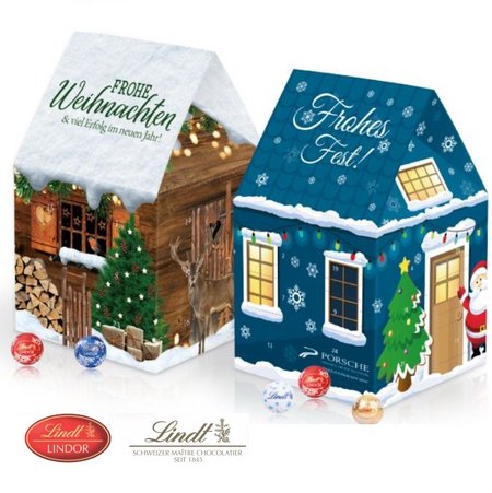 Adventshaus Lindt Edition Organic Variante 2 mit eigenem Logo bedrucken
