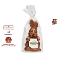 Osterhase mit Schokoschild 1 Stück 80 g mit Logo