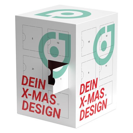 Tower Adventskalender Alpenmilch-Schokotäfelchen bedruckt mit Logo