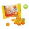 Veganes Wohlfühlfruchtgummi mit Aloe Vera im Werbetütchen 10g mit Logo