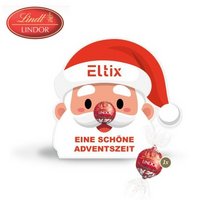 Weihnachtsmann mit Lindt Lindor Kugel mit Logo