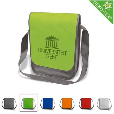 PP-Schultergurttasche Dublin 30 x 37 x 9 cm mit Logo