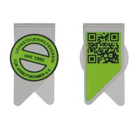 Wingclip shape Büroklammer Druck beidseitig mit Logo