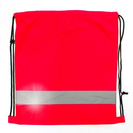 Turnbeutel Arnhem rot 38 x 42 cm mit Kordelzug mit eigenem Logo